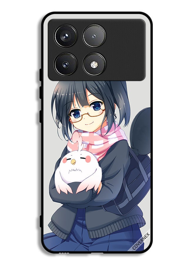 Covernex Xiaomi Redmi K70 Protective Case Cover Girl Holding Pet Art - Image 1