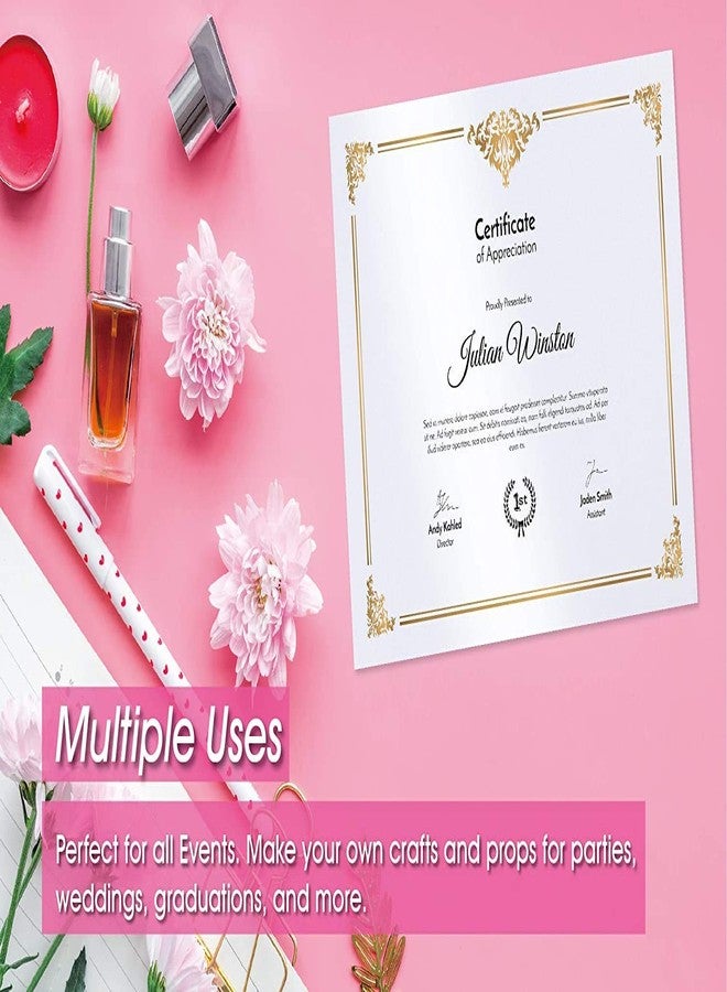 Limited Papers (TM) Shimmer Pure White Pearl, Digital Metallic Stationary Paper. Perfect for Business, Invitations, Weddings. And More. Variety of Sizes. 100 Sheets. (107 Cover, 8.5 x 11) - Image 4