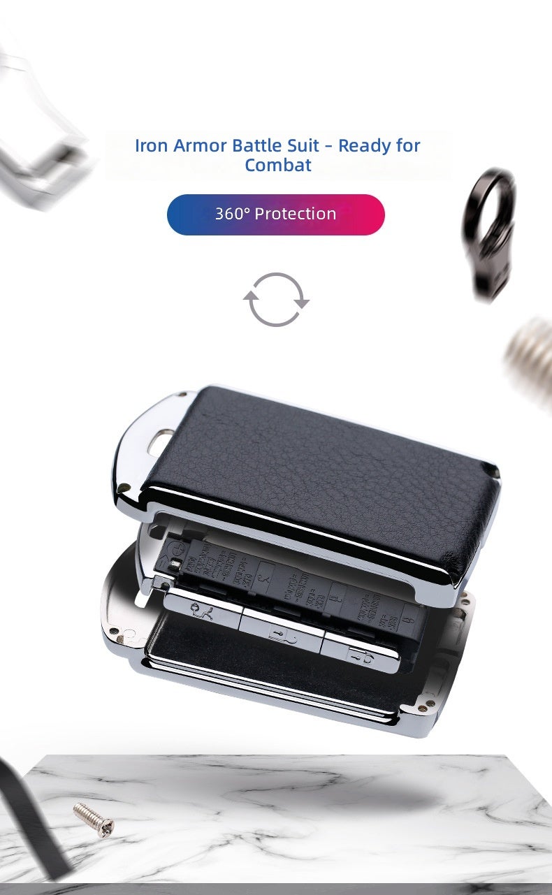 Volvo Leather Key Case for Volvo S90, V90, XC90, and XC60 - Premium Design - Image 4