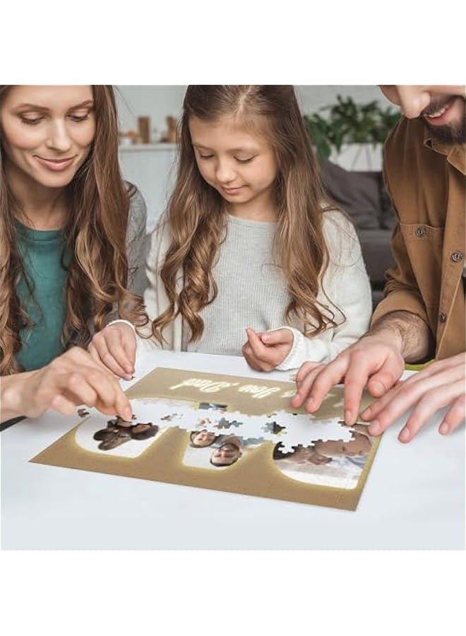 جيني احجية صور مخصصة من صور عيد الاب 1000/500/300 قطعة احجية صور مخصصة للبالغين افضل هدايا الاب على الاطلاق هدايا الجد وهدايا عيد ميلاد الاب - Image 5