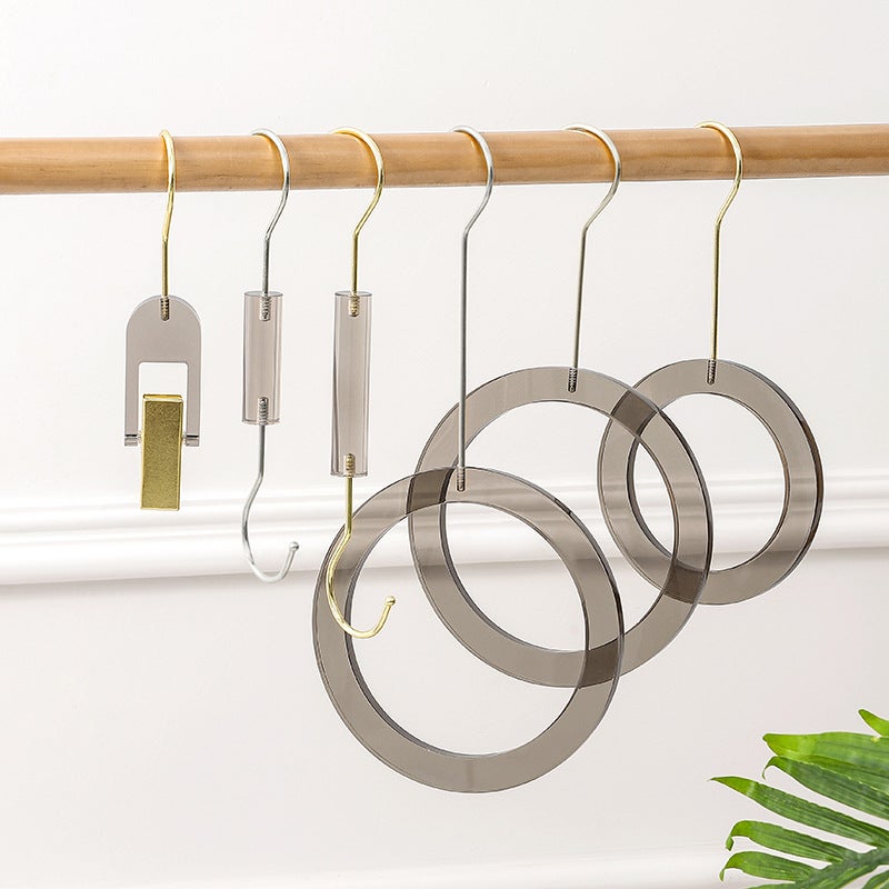 Acrylic Hanger Long S Hook Crystal Transparent Coat Hook Hook Sample Clip S Hook Clothing Store Scarf Coat Rack - Image 3