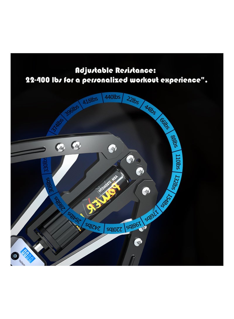 KASTWAVE Arm Exercise Equipment Chest Workout, Hydraulic Power Twister 10 Gears Adjustable 22-440lbs, Chest Exerciser for Men, Arm Workout Equipment, Handle Wear-Resistant Non-Slip PU Soft Rubber - Image 3