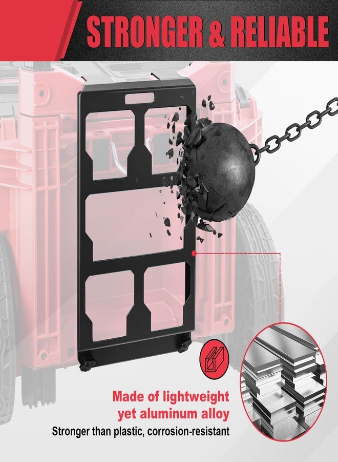 بي بوبو لوحة تثبيت Packout متوافقة مع صندوق أدوات Milwaukee 48-22-8427، تُثبّت على مقبض صندوق الأدوات المتدحرج، دعامة تخزين منظمة لنظام صندوق أدوات Packout - Image 3