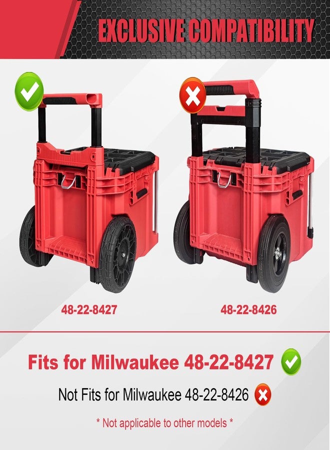 بي بوبو لوحة تثبيت Packout متوافقة مع صندوق أدوات Milwaukee 48-22-8427، تُثبّت على مقبض صندوق الأدوات المتدحرج، دعامة تخزين منظمة لنظام صندوق أدوات Packout - Image 2