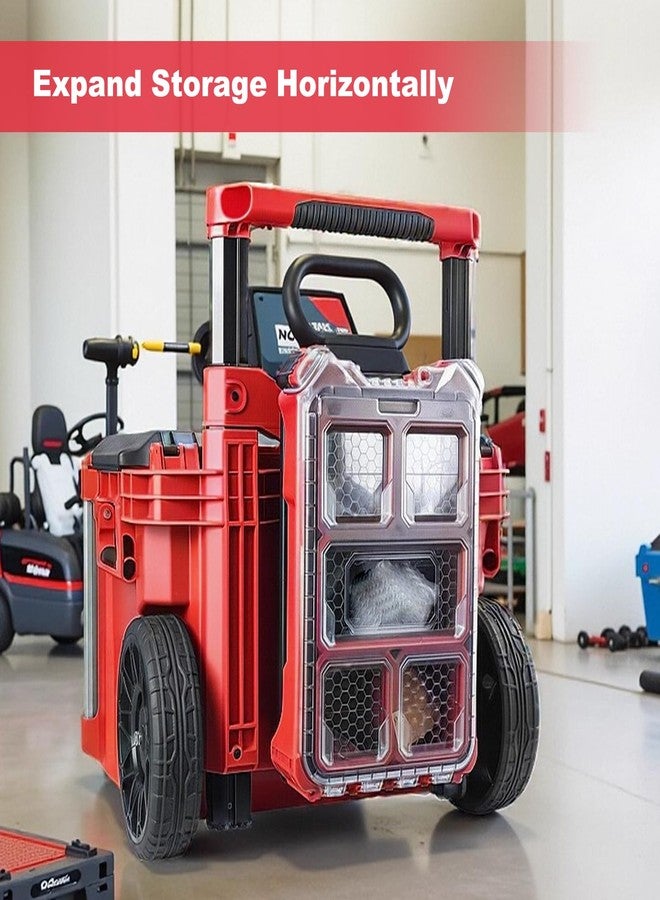 بي بوبو لوحة تثبيت Packout متوافقة مع صندوق أدوات Milwaukee 48-22-8427، تُثبّت على مقبض صندوق الأدوات المتدحرج، دعامة تخزين منظمة لنظام صندوق أدوات Packout - Image 5