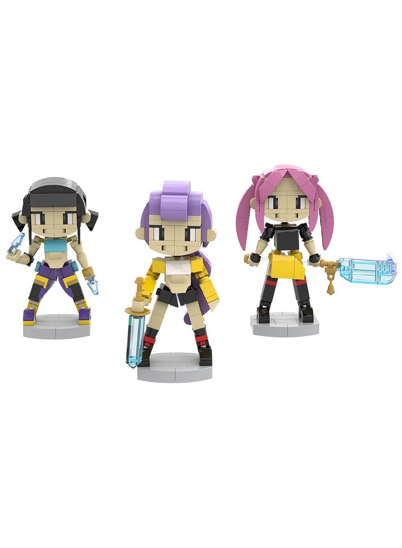 general K-POP: Demon-Hunting Girl Group Lego Room Desktop Decoration Can Be Given as a Gift to Family and Friends - Image 1