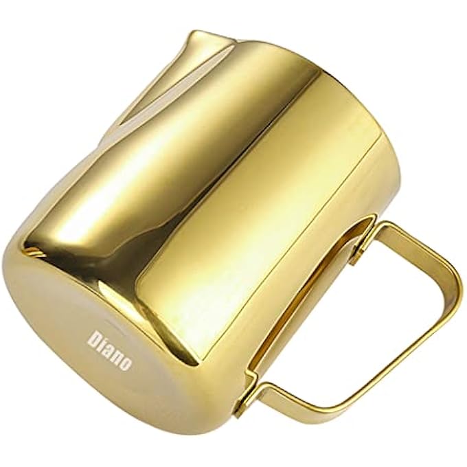 ريحني إبريق رغوة الحليب من ديانو، سعة 600 مل، مصنوع من الفولاذ المقاوم للصدأ، معزول، كوب رغوة حليب القهوة، إبريق تبخير الإسبريسو مع مقبض ومقياس قياس، كوب رغوة الحليب لفن اللاتيه - Image 3