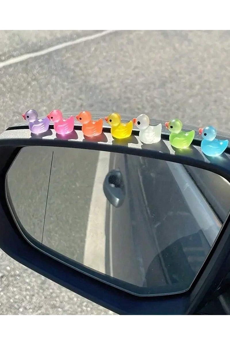 Car Interior Decoration Accessories In The Shape Of Small Ducks In Assorted Random Colors – Cute Car Accessories Shaped Like Little Ducks – 10 Pieces - Image 1