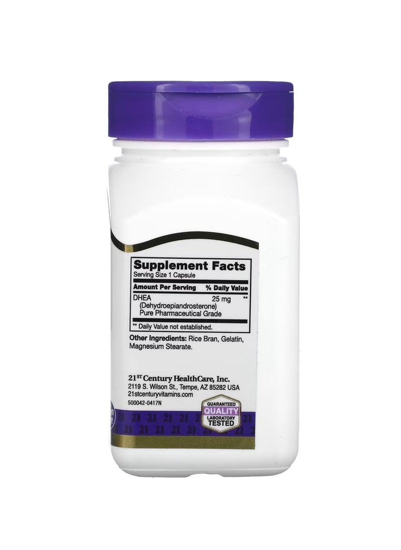 DHEA 25mg Dietary Supplement - 90 Capsules