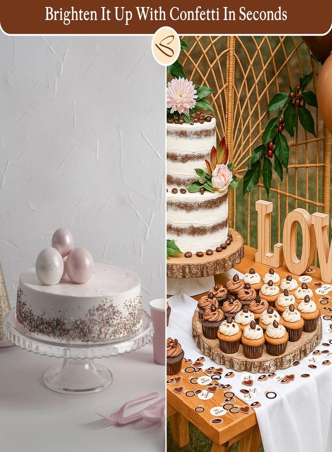 Stofinity Love Is Brewing Bridal Shower Decorations - 200 Pcs Coffee Themed Bridal Shower Decor, Engagement Party Favor Coffee Confetti For Table - Image 3