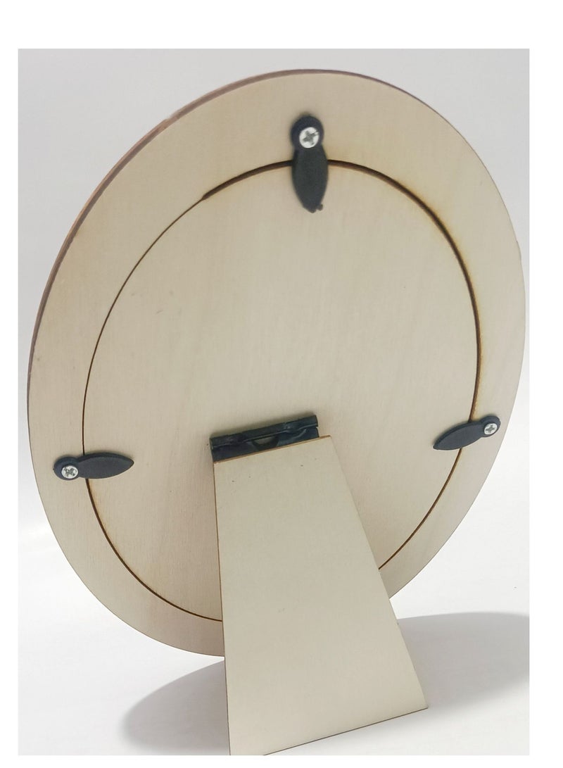 Tabletop Picture Frames,10 Pcs Elevate Memories with Wood Oval Tabletop Picture Frames  - 4.5x3inch Size for Wedding Decor and Home Display. Adjustable Frames for Personalized Festive Gifting - Image 3