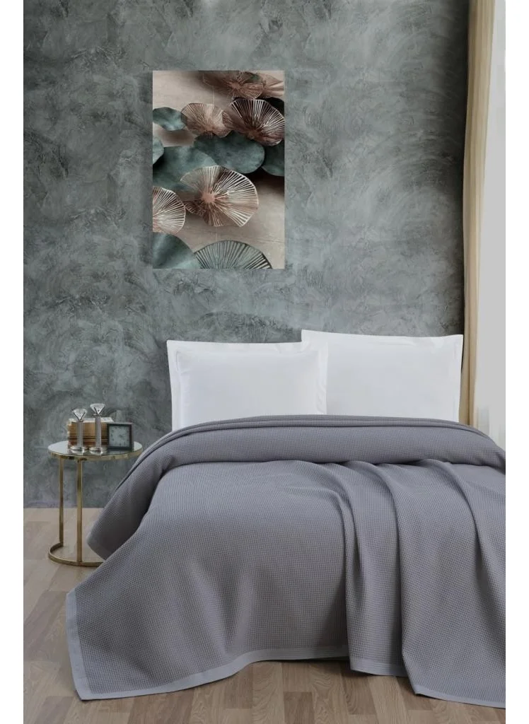 Mulberry Air Conditioned Pique, 100% Cotton Honeycomb Pique, Four Seasons Pique Double 220X240-GRI