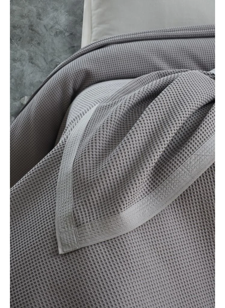 Mulberry Air Conditioned Pique, 100% Cotton Honeycomb Pique, Four Seasons Pique Double 220X240-GRI