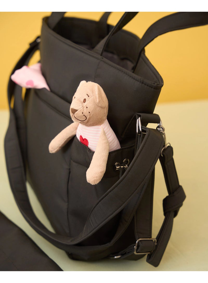 Zuri Diaper Bag- Black - Image 4