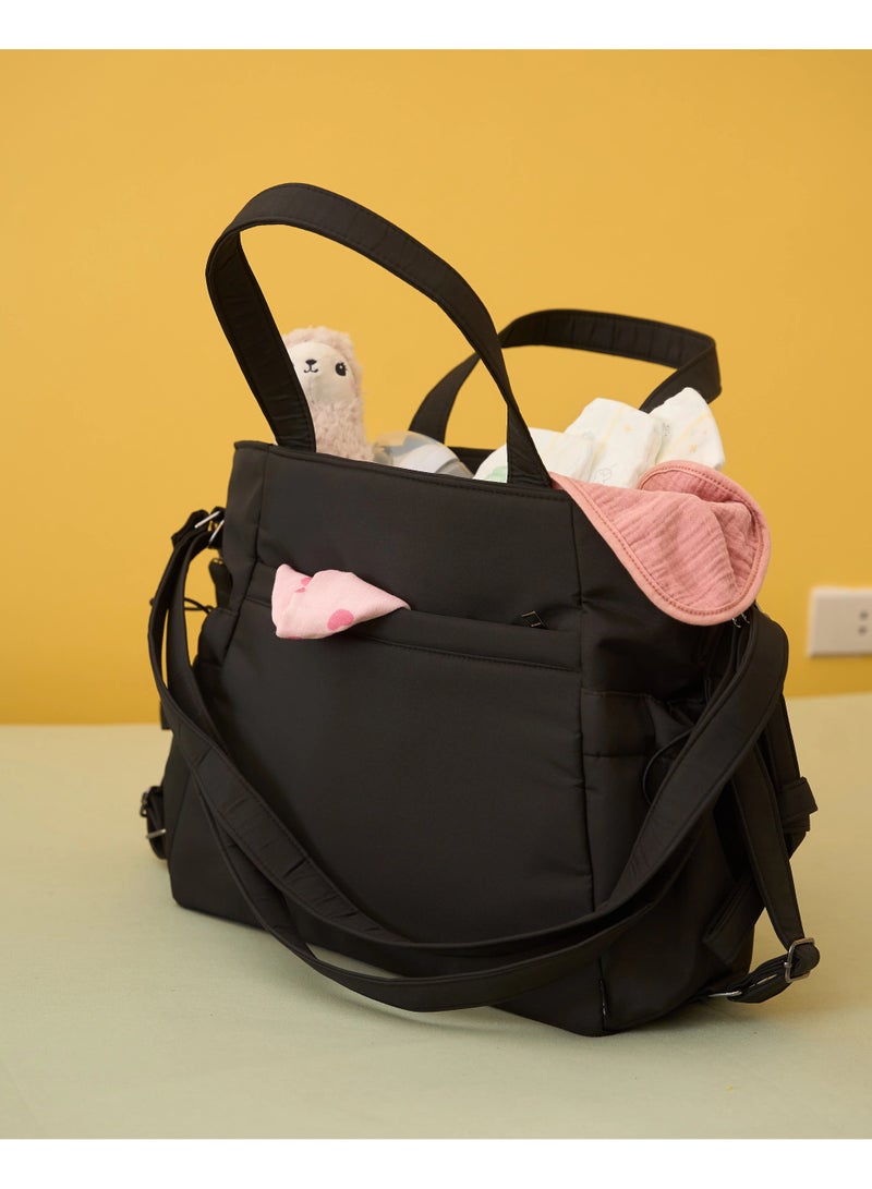 Zuri Diaper Bag- Black - Image 1