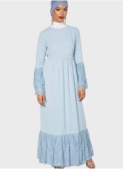 SIVVI for HANIYA Lace Detail Abaya Dress  - Image 1
