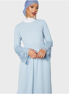 SIVVI for HANIYA Lace Detail Abaya Dress  - Image 4