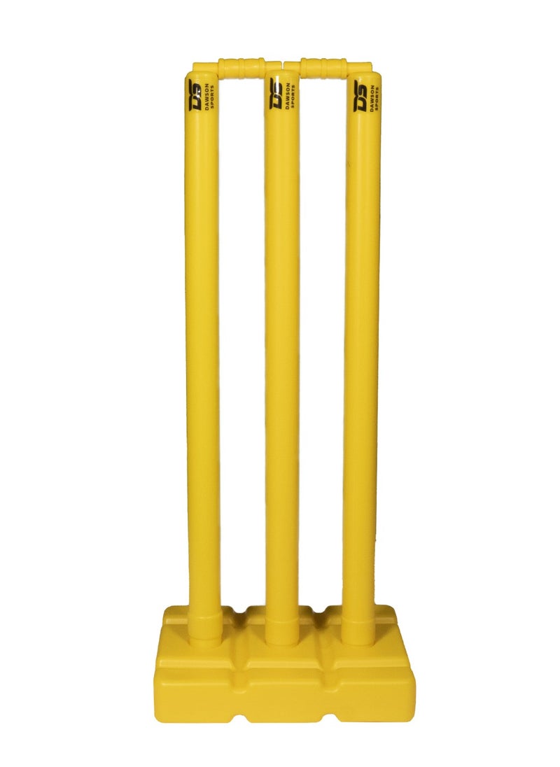 DAWSON SPORTS Plastic Cricket Stump Set with Base and Bails  - Image 1