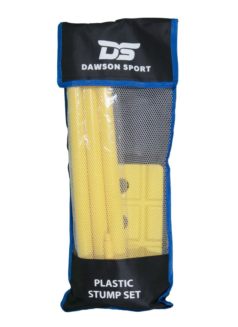 DAWSON SPORTS Plastic Cricket Stump Set with Base and Bails  - Image 2