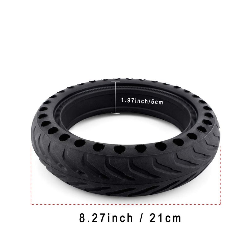 Z-FIRST Solid Tires 8.5 Inches Electric Scooter Wheels Replacement Tire 8-1/2'' Front or Rear Honeycomb Tires for Xiaomi Mijia M365, Gotrax GXL V2 and More (1) - Image 2