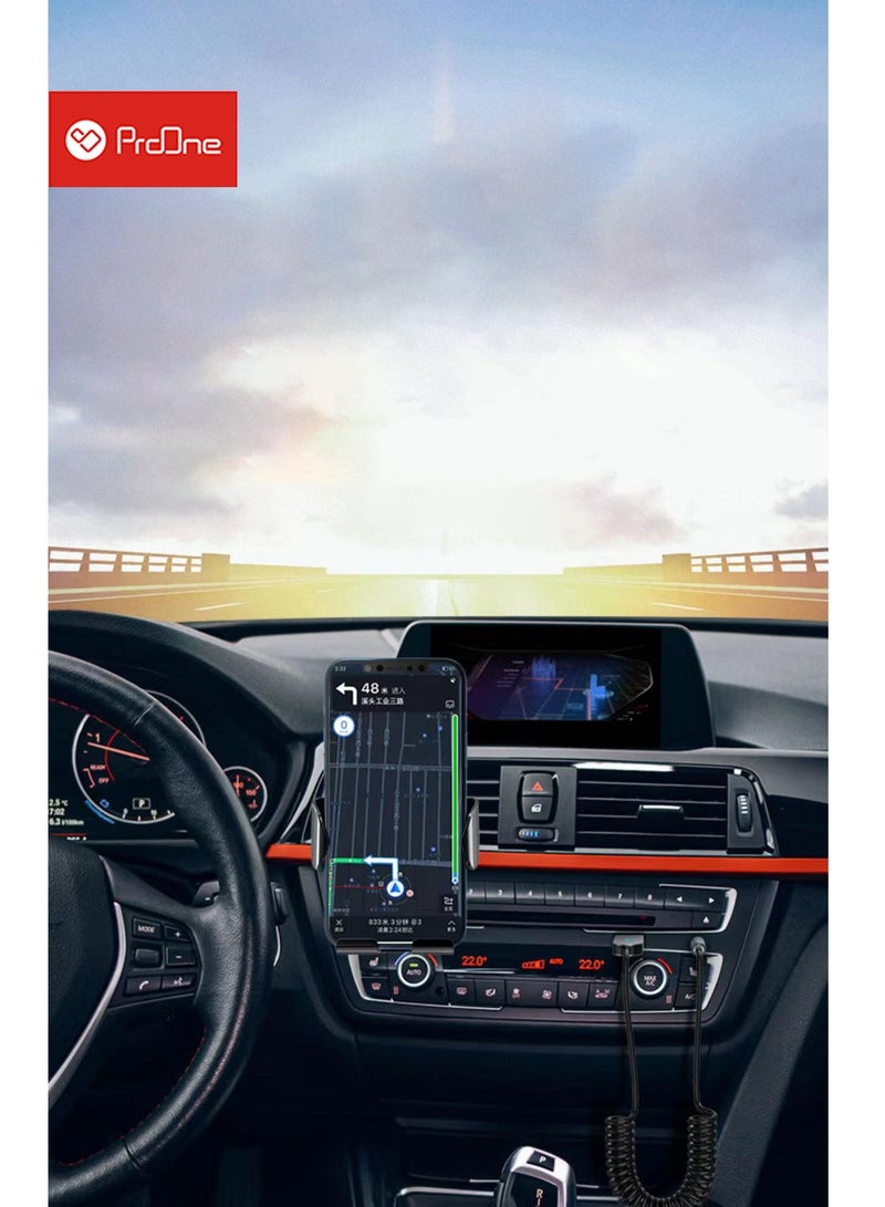 ProOne ProOne PBR915 Bluetooth 5.0 Car Receiver with 3.5mm AUX Output, 100cm Cable, USB-2.0 Powered, Hands-Free Calling & Music Streaming  - Image 4