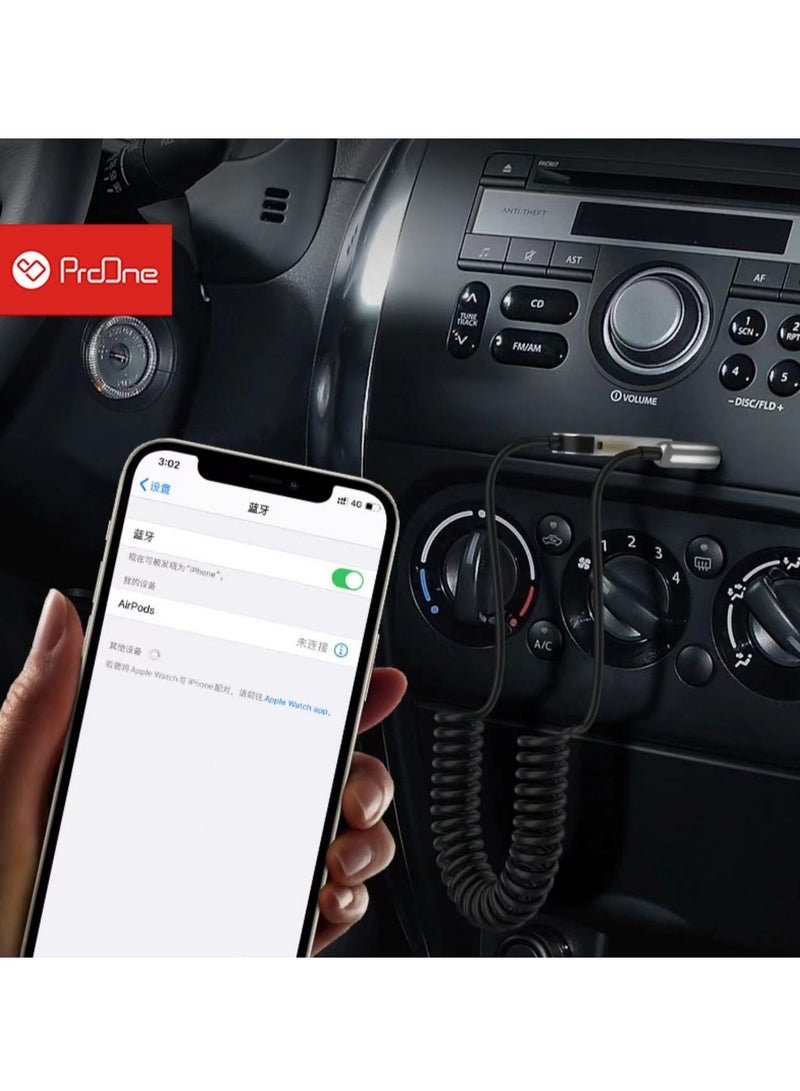 ProOne ProOne PBR915 Bluetooth 5.0 Car Receiver with 3.5mm AUX Output, 100cm Cable, USB-2.0 Powered, Hands-Free Calling & Music Streaming  - Image 2