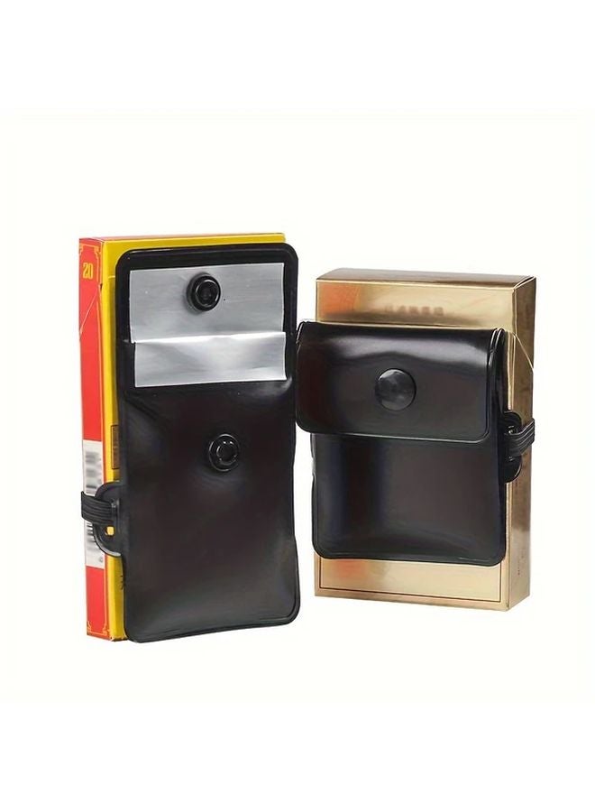 Portable Fireproof Ashtray Black Heat Resistant Sponge Compact Pocket Size for Outdoor Travel - Image 3