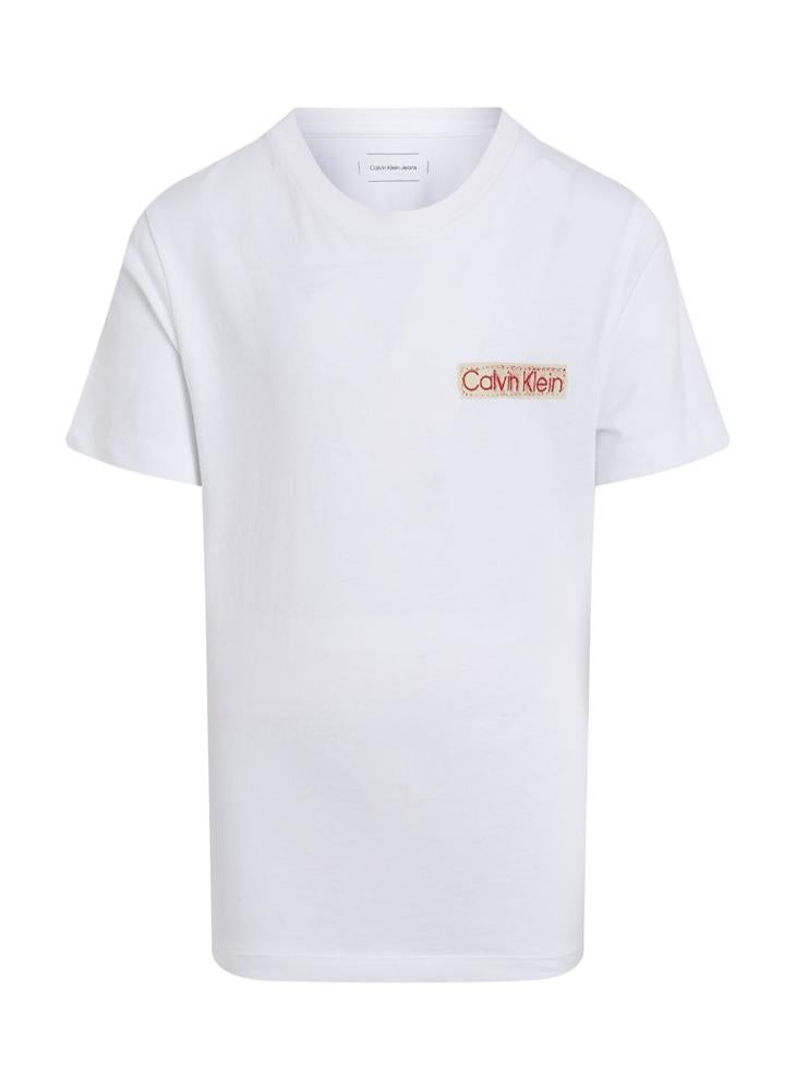 Calvin Klein Jeans Kids Monogram Crew Neck T-Shirt  - Image 3