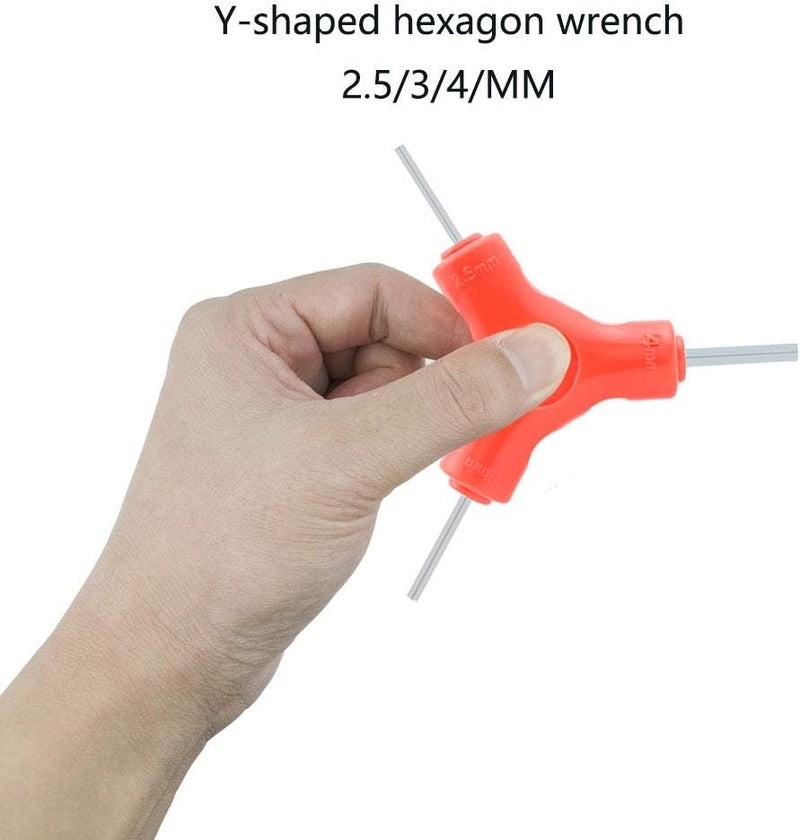 YOUMI Bicycle Wrench Tool, Y-Shaped External Three-Way Hexagon 2.5/3/4/MM 5/6/8MM, Y Socket Wrench hex 8/9/10MM. Used for Bicycle Repair Tools. - Image 4