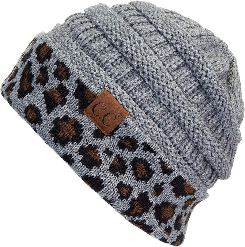 Cc Trendy Warm Chunky Soft Stretch Cable Knit Beanie - Image 1
