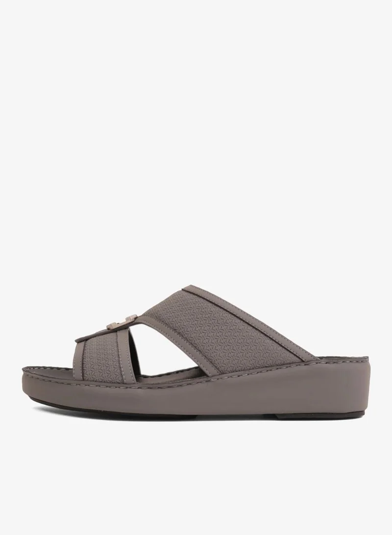 UOMO CAVALIER MEN'S PREMIUM ARABIC SANDALS GREY