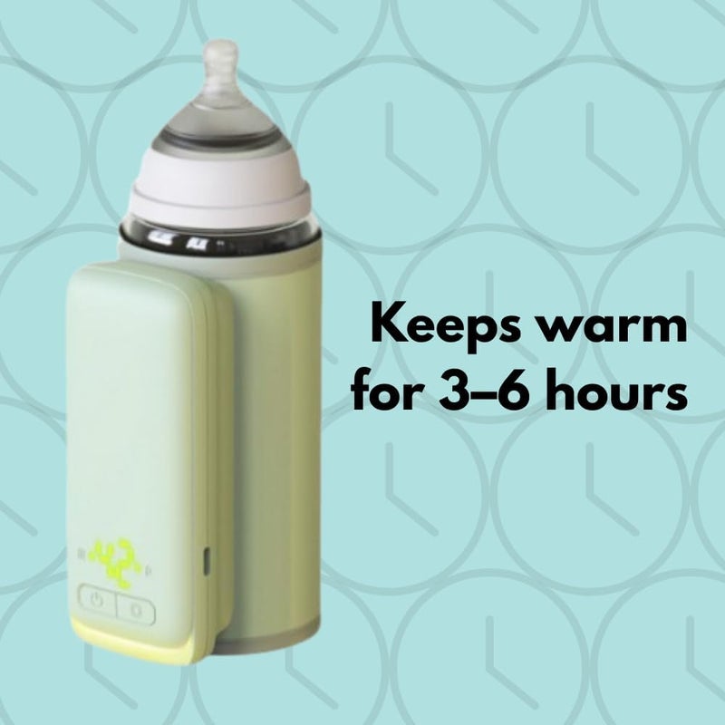 turtees Portable Baby Bottle Warmer with 4-Layer Insulation and 6 Temperature Settings - Image 5