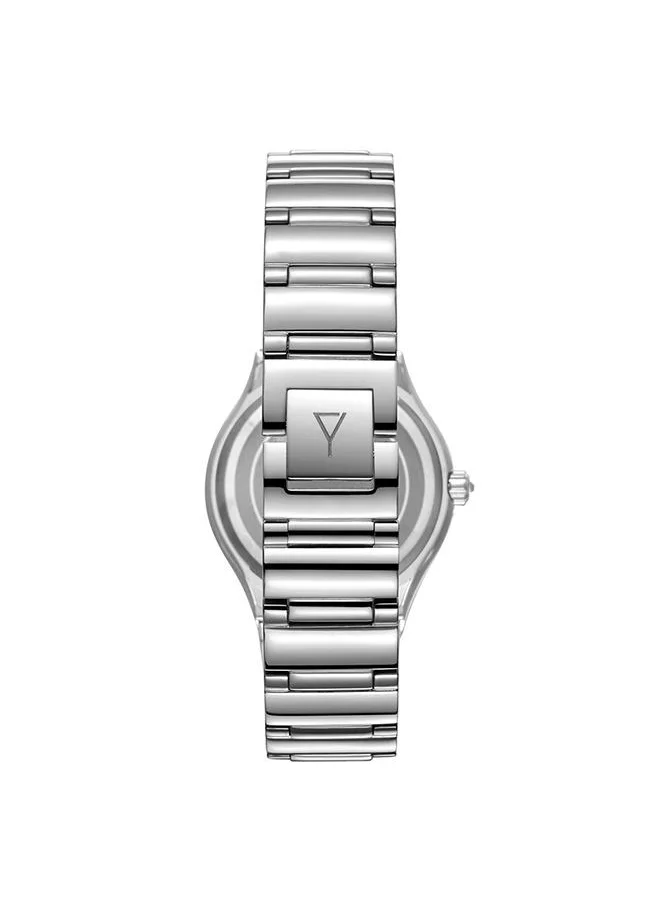 ECSTACY Ecstacy Women's 6P29 Movement Watch, Multi Function Display and Stainless Steel Strap - E23608-SBSMP, Silver