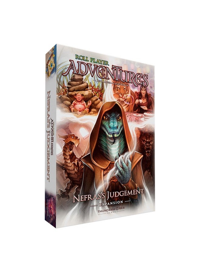 Thunderworks Games Roll Player Adventures: Nefras's Judgement Expansion - Thunderworks, Narrative Game, Ages 14+, 1-4 Players, 90-150 Min - Image 1