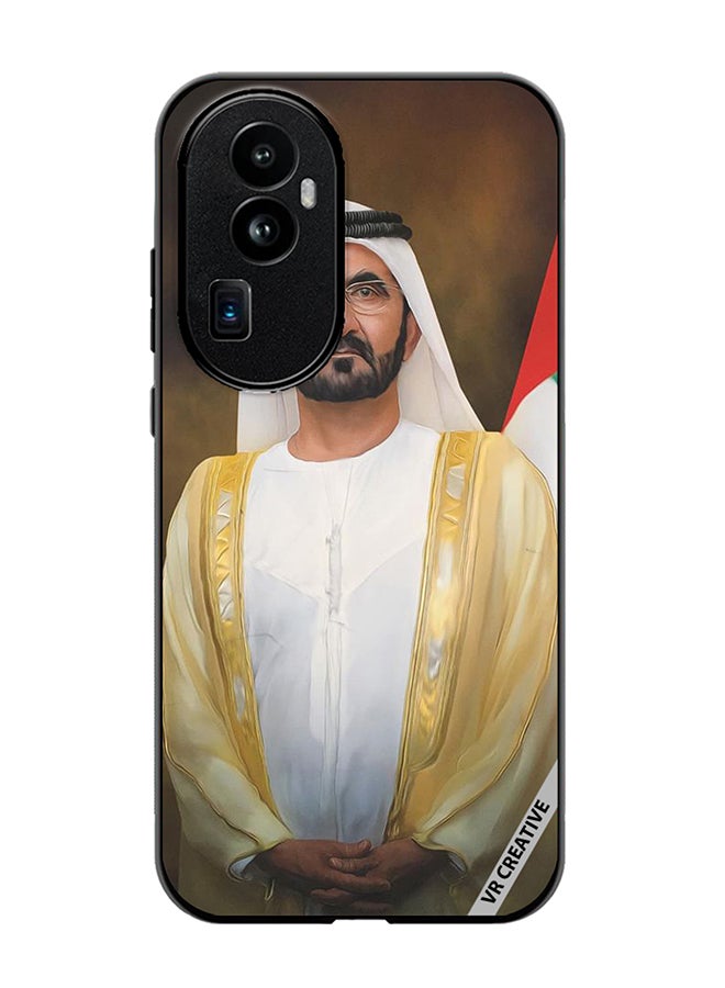 VR CREATIVE Protective Case Cover For Oppo Reno 10 Pro Plus Sheikh Mohammed Bin Rashid Al Maktoum Design Multicolour - Image 1