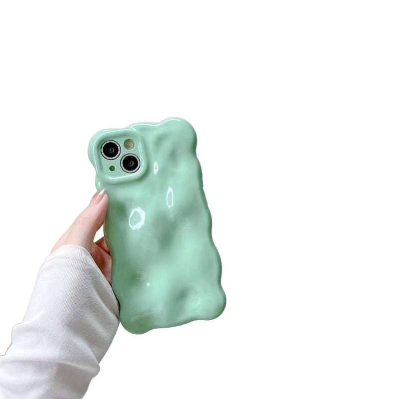 غطاء واقي، حماية من السقوط, لون سادة، مقاوم للصدمات لـ iPhone 14 / 14 Plus / 14 Pro / 14 Pro Max، أخضر باللون الأخضر - Image 1