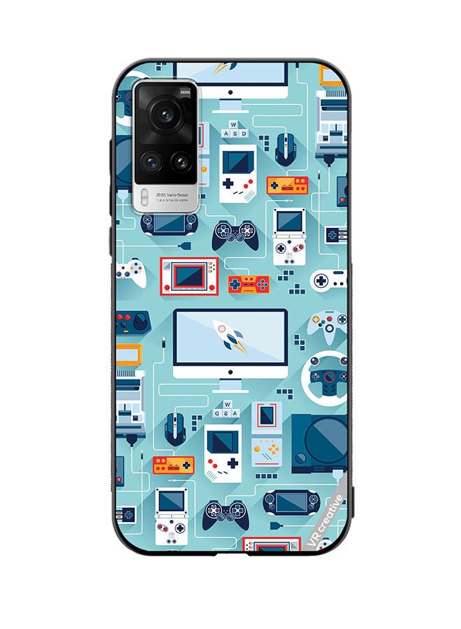 VR CREATIVE Protective Case Cover For Vivo X60 Pro Ps 5 Remote Controls Design Multicolour - Image 1