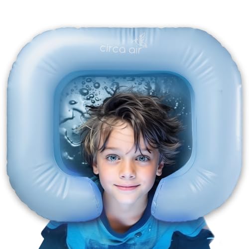 Circa Air Portable Shampoo Bowls For Home Inflatable Hair Washing Station for Kids Basin For Bedridden Portable Sink for Washing Hair Dread Locs Detox Tub Blow Up Shampoo Basin - Image 1