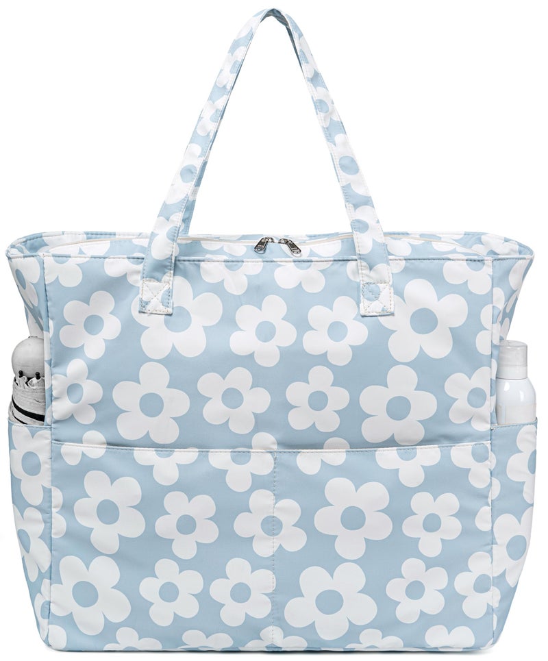 BLUBOON Beach Pool Bags Tote for Women Ladies Large Gym Tote Carry On Bag With Wet Compartment for Weekender Travel Waterproof - Image 2
