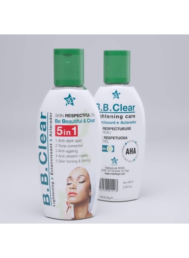 B.B.clear Skin Respectful Oil 60ml - Image 1