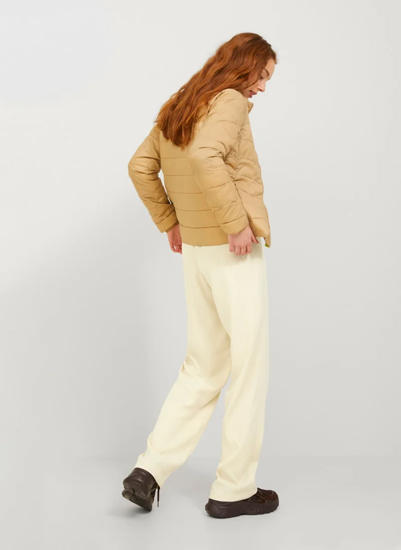 جي جي اكس اكس High Waist Mom Fit Cream Women's Trousers 12200751