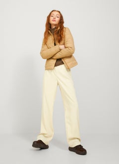 JJXX High Waist Mom Fit Cream Women's Trousers 12200751  - Image 5
