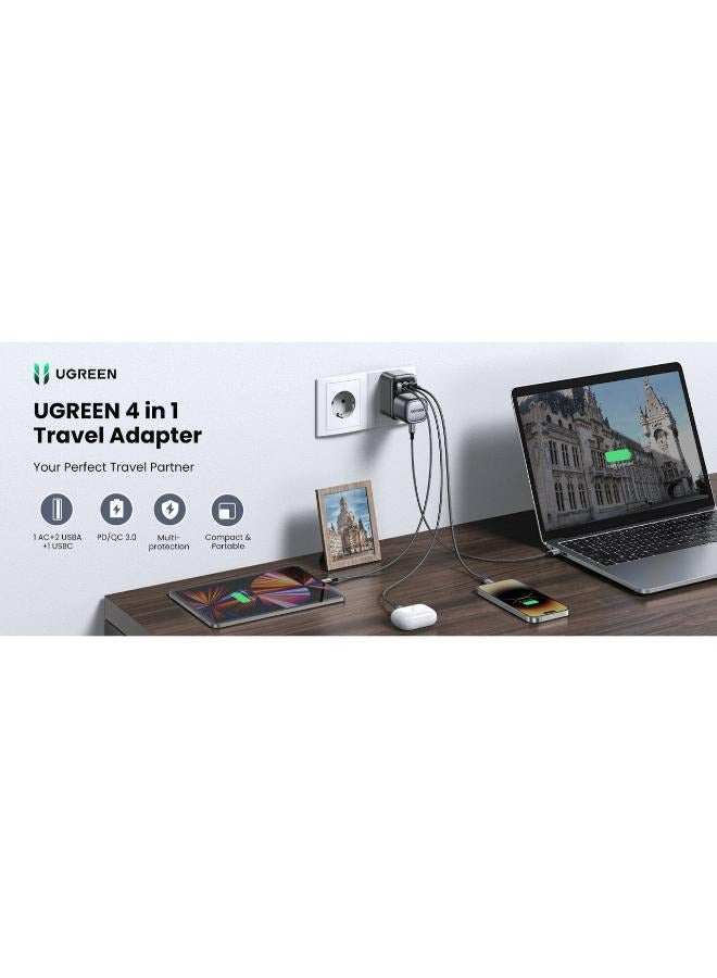 يو جرين [6957303896134] UGREEN Outlet Extender 4-in-1 30W - Image 5