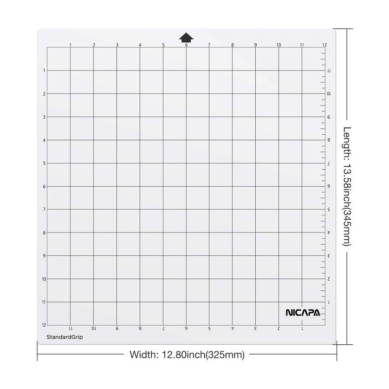 Nicapa StandardGrip Cutting Mat for Silhouette Cameo 4/3/2/1 (12x12 inch,5 Mats) Standard Adhesive Sticky Quilting Cut Mats Replacement Accessories for Silhouette Cameo - Image 5