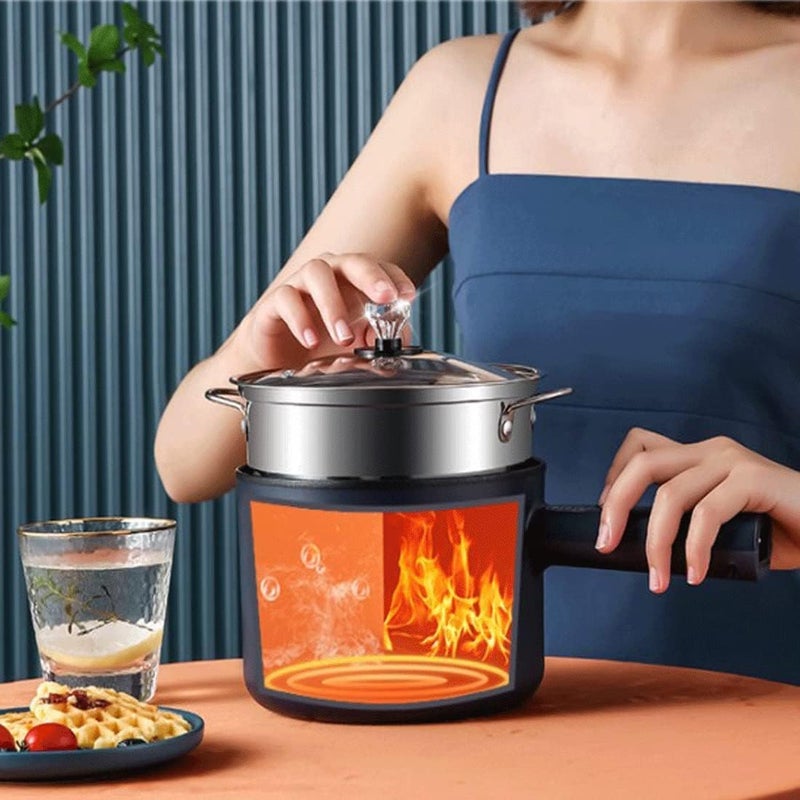Electric Cooking Pot – Multi-Use Cooking Device for Easy Meal Preparation | Suitable for Kitchen and Daily Use - Image 3