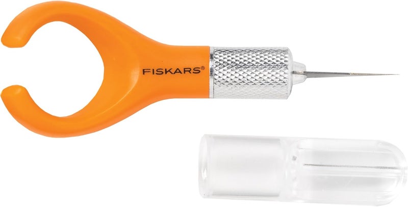 Fiskars 163050-1001 Fingertip Craft Knife, 7 Inch, Orange - Image 1
