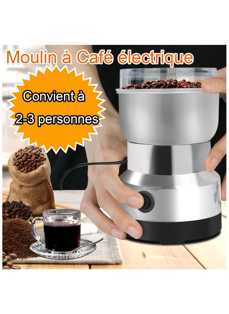 FALMER - 300ml 500W Multifunctional Electric Coffee Grinder, Four Stainless Steel Blades for Fine and Efficient Grinding, for Grinding Coffee Beans, Spices, Flax Seeds and More - Image 1