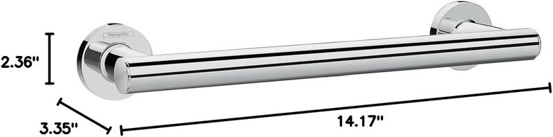 Hansgrohe 12-Inch Towel Bar in Chrome - Model 41713000 - Image 2