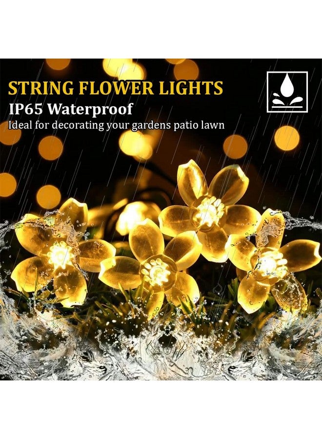 fizzytech Plastic Flower Fairy String Lights of Home Decoration Diwali Light Lights of Home Decoration 12 Meter 60 Led Warm White - Image 2