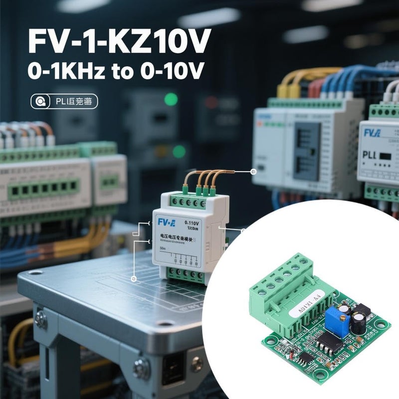 FV 0 1KHz 10V وحدة تحويل التردد إلى الجهد لبطاقة تحكم الحركة PLC 4 5x4 7x1 7 سم - Image 3